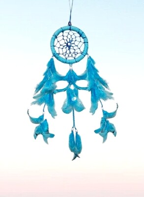 Evil Eye Dreamcatcher Blue Colour Small