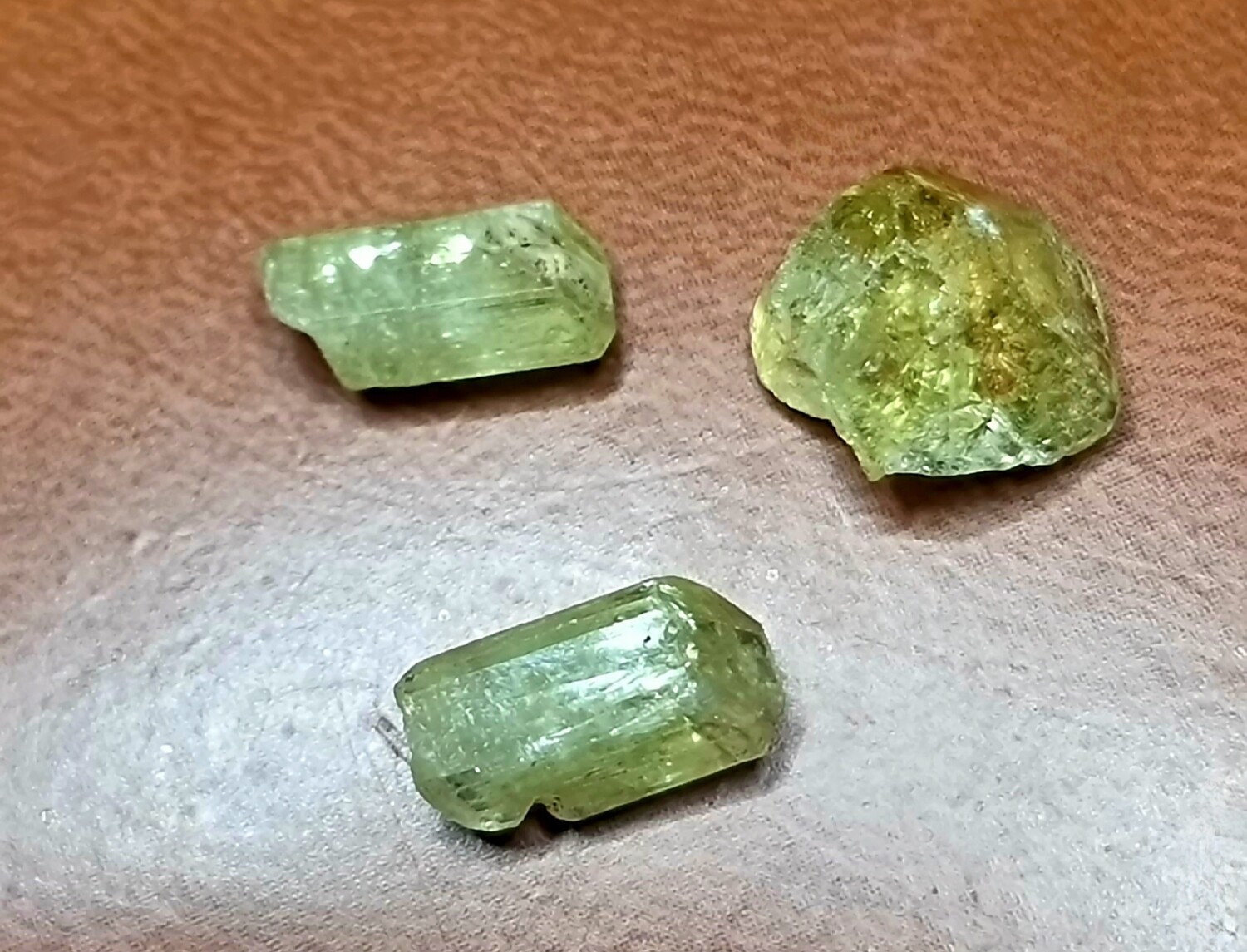 Hiddenite Crystal Quartz Rough 