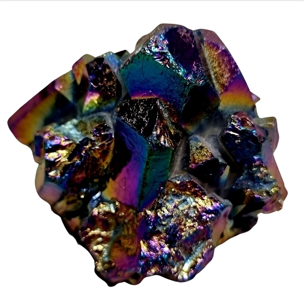 Titanium Aura Quartz Rainbow Druzy Crystal Large 