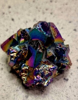 Titanium Aura Quartz Rainbow Druzy Crystal Large 