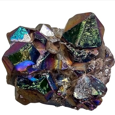 Titanium Aura Quartz Rainbow Druzy Crystal Loveliome Natural Stone Large 