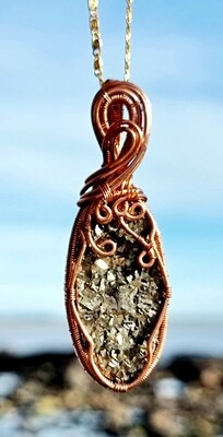 Pyrite Crystal Necklace - Abundance - Prosperity - Luck - Grounding - Balancing 