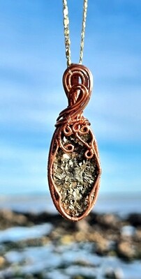 Pyrite Crystal Necklace - Abundance - Prosperity - Luck - Grounding - Balancing 