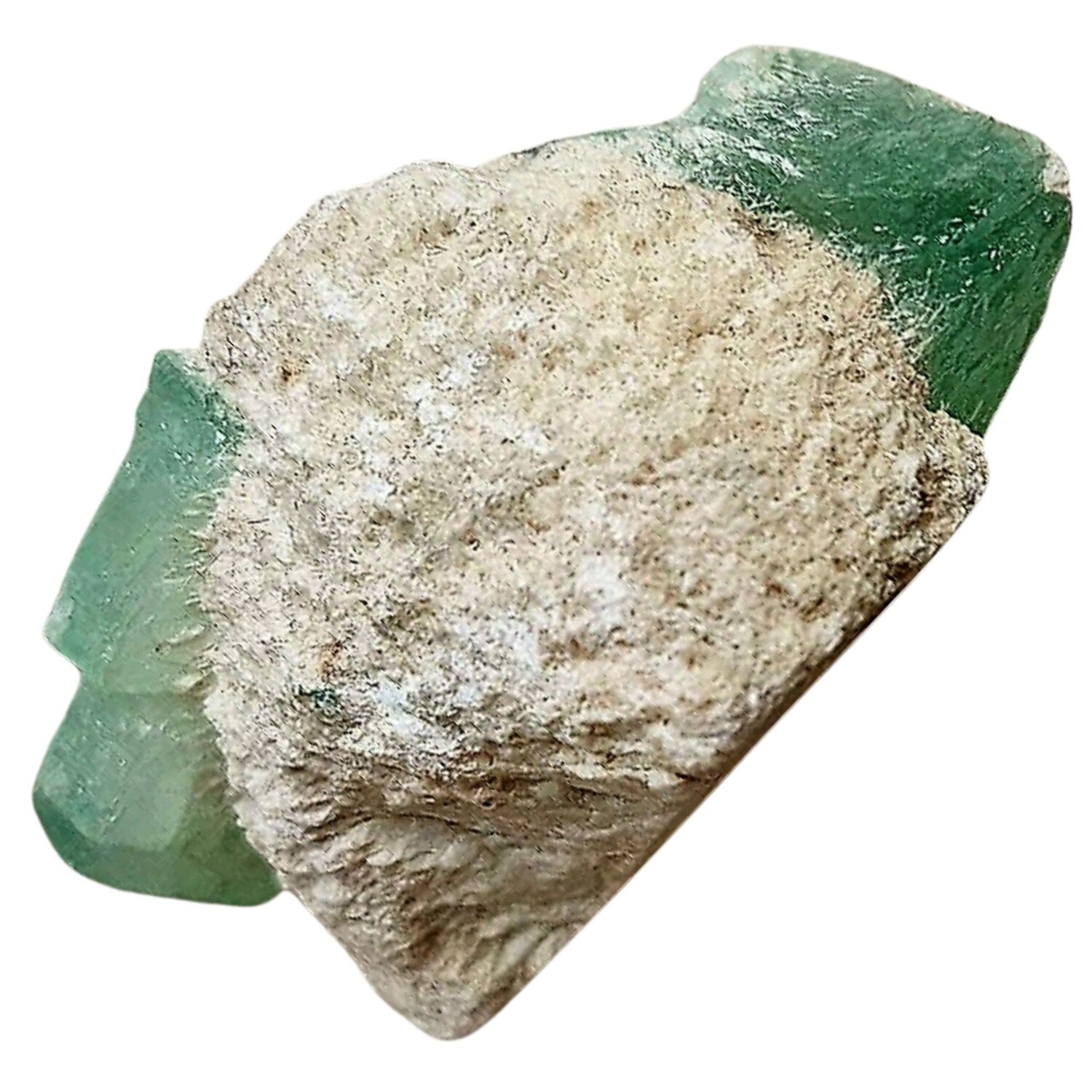 Green Apophyllite Cluster Crystal Geode 