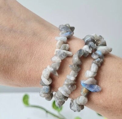Labradorite Crystal Healing Chip Bracelet 