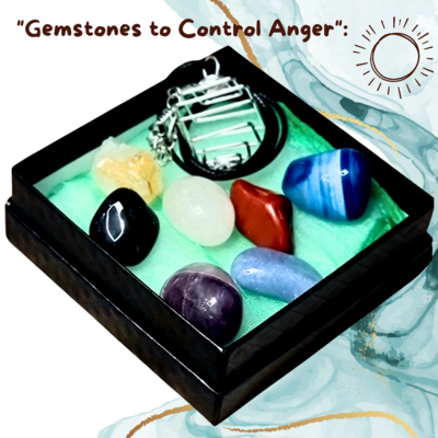 Anger Control Crystals and Necklace Set