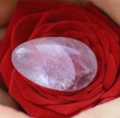 Rose Quartz Crystal Egg Carving Natural Stone ±6cm