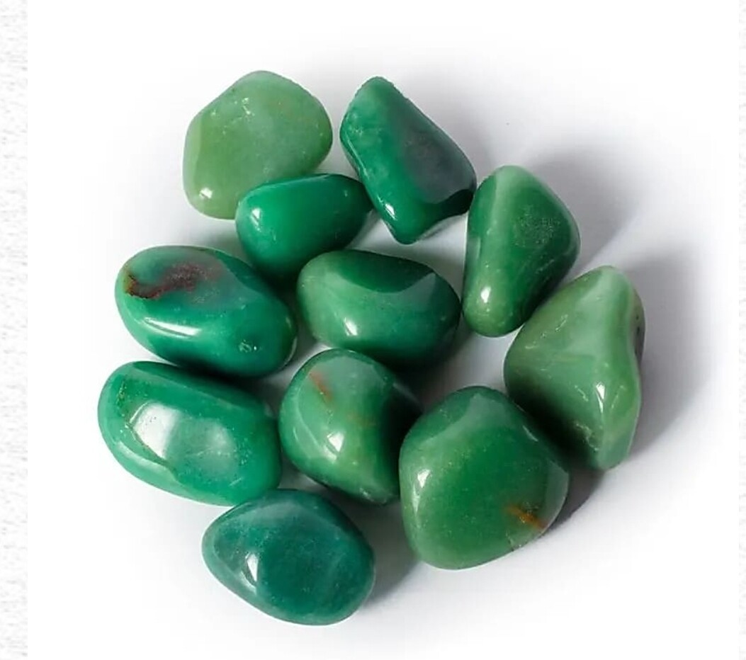 Green Quartz Tumbled Crystals +-30-50mm