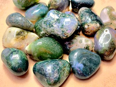Moss Agate Tumbled Crystal 