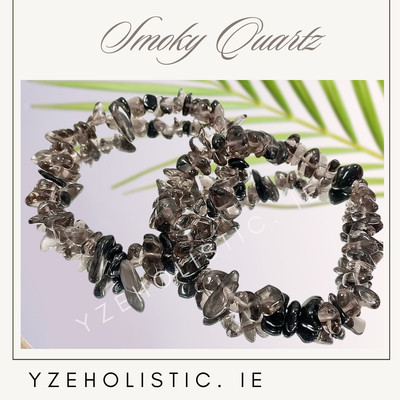 Smoky Quartz Crystal Chip Bracelet