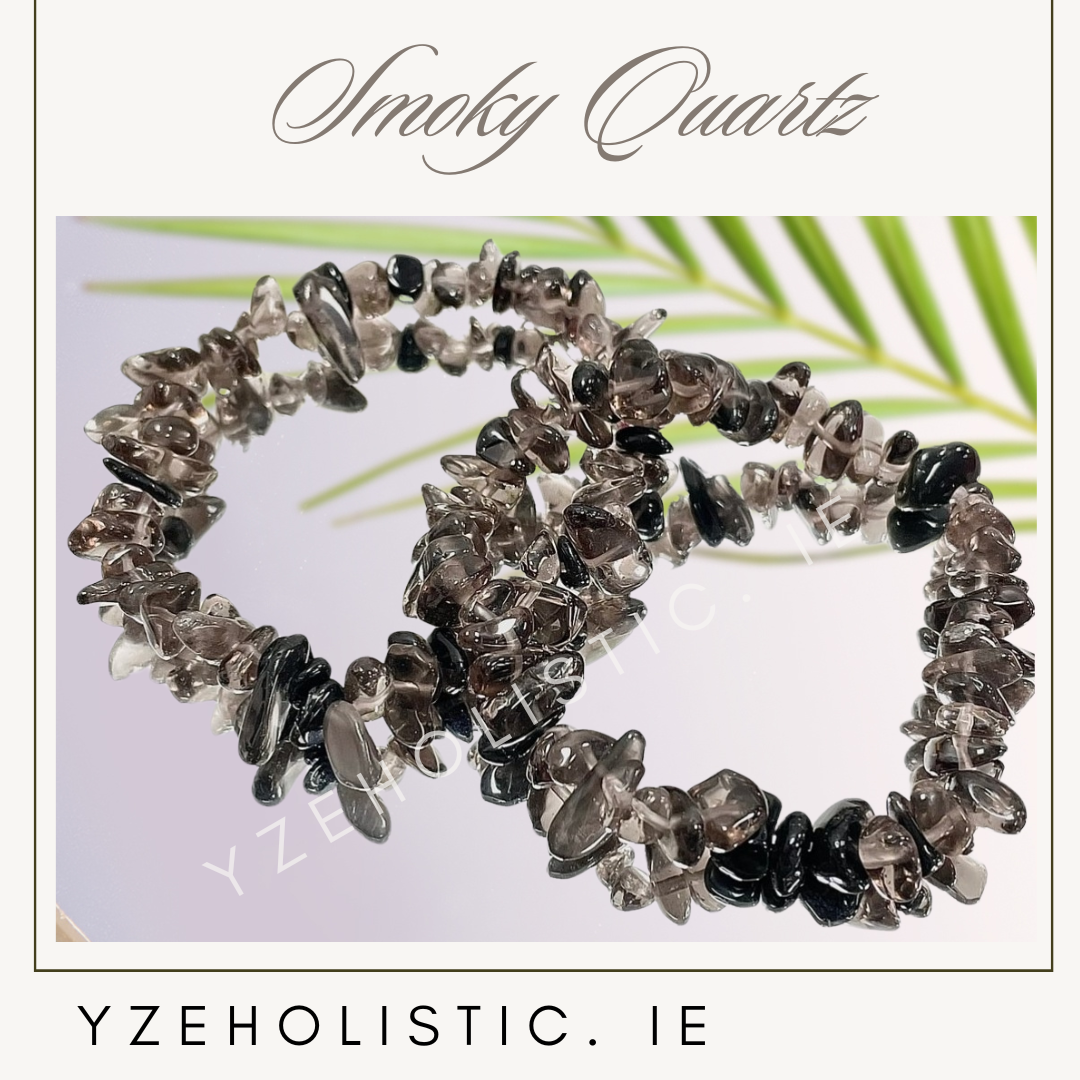 Smoky Quartz Crystal Chip Bracelet