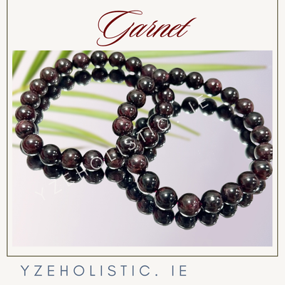 Garnet Crystal Bracelet Red
