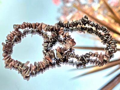 Hematite/garnet facet crystal bracelet elastic Hematite/garnet facet crystal bracelet elastic