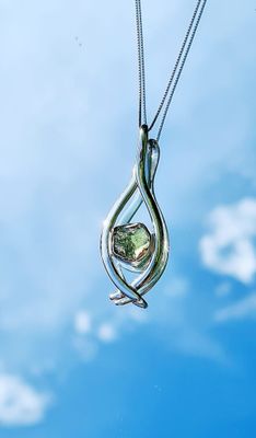 Moldavite Crystal Necklace Healing Pendant Talisman