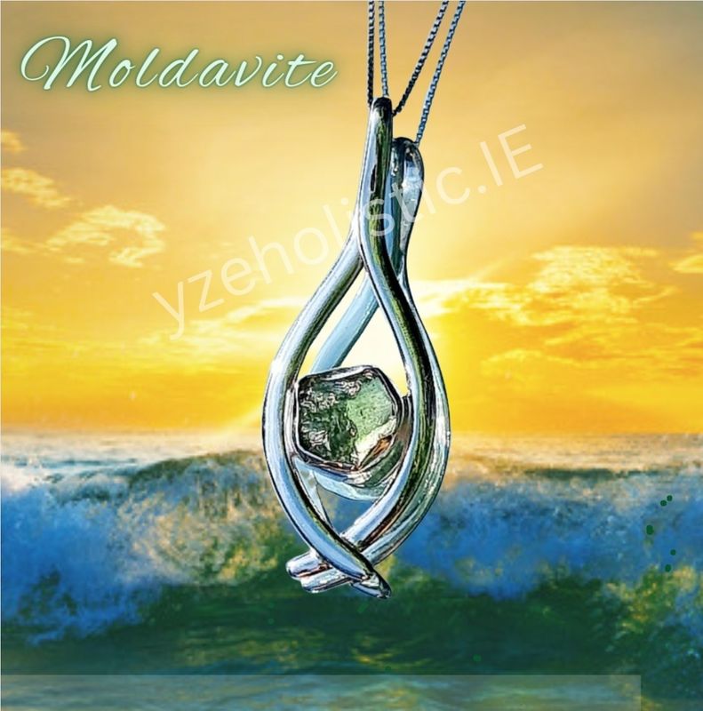 Moldavite Crystal Necklace Healing Pendant Talisman