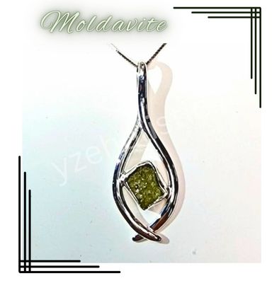 Moldavite Crystal Necklace Healing Pendant Talisman