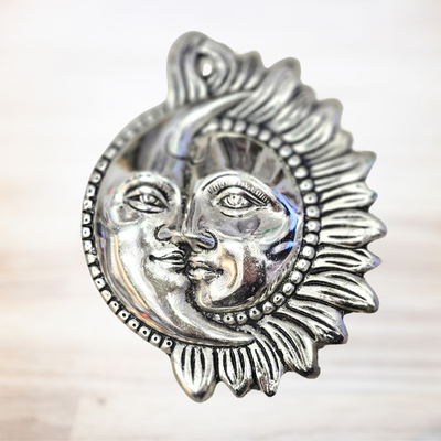 Sun Moon Brass Wall Door Decor Hanging of Feng Shui

