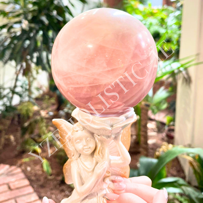 Rose Quartz Crystal Sphere Large 80+mm