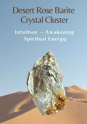 Desert Rose Barite Cluster with Mica and Fluorite Clear Water Phantom Infusions