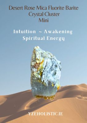 Desert Rose Barite Cluster with Mica and Fluorite Clear Water Phantom Infusions