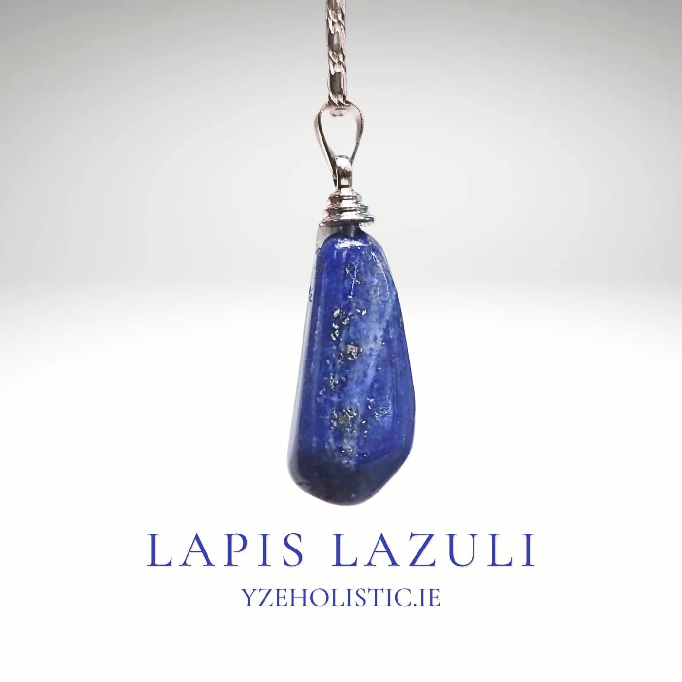 Natural Lapis Lazuli Crystal Pendant Necklace