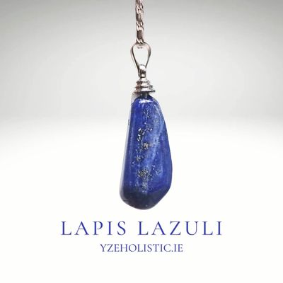 Natural Lapis Lazuli Crystal Pendant Necklace