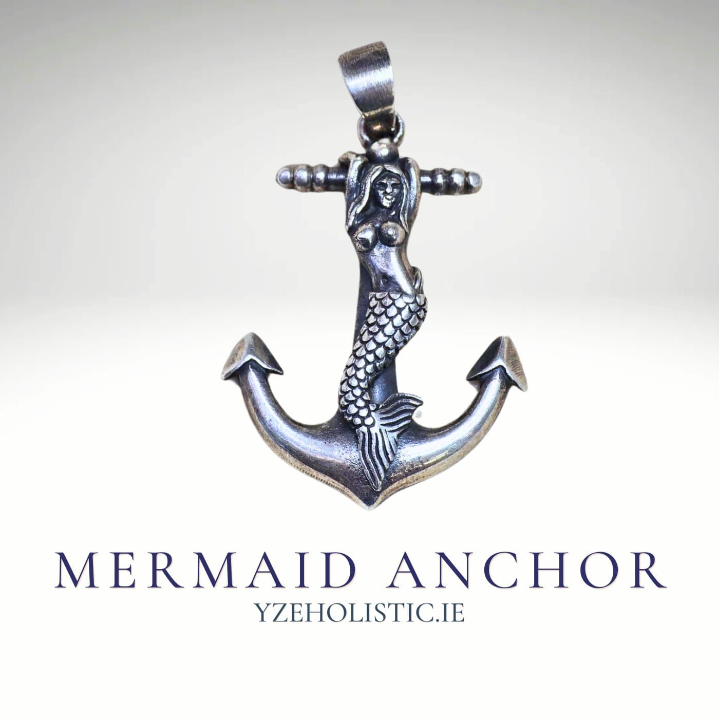 Mermaid Anchor Pendant Necklace