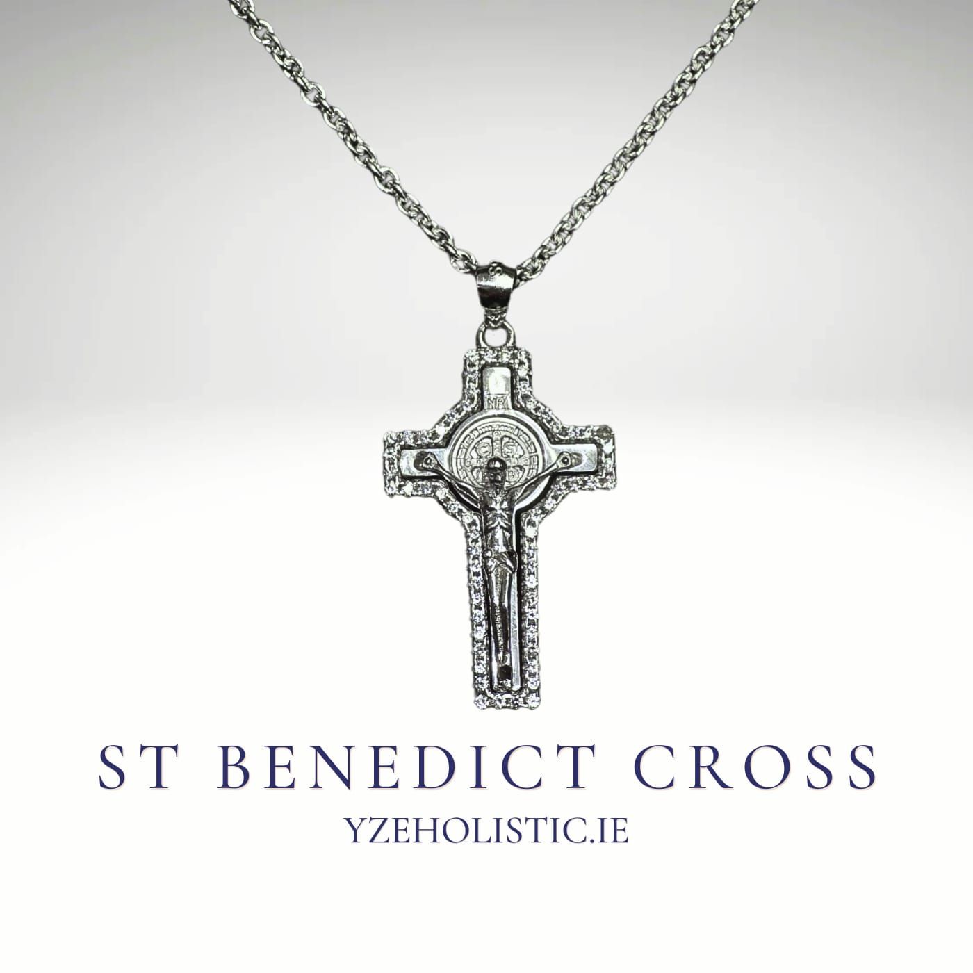 Saint Benedict Cross Pendant Necklace