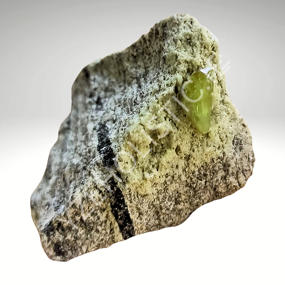 Central High Atlas Morocco natural stone - no treatment - lime grey shimmer colour - amazing specimen  with Apatite Green infusion Crystal 