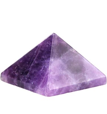 Amethyst Crystal Pyramid Natural Stone Positive Energy Reiki Protection Crystal Pyramid