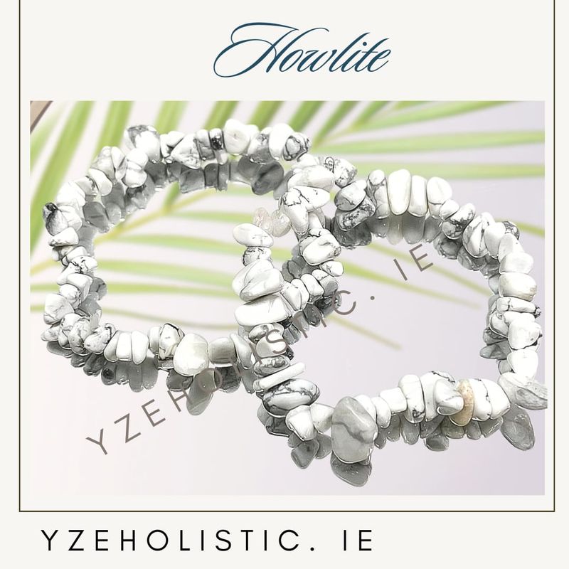 Howlite Stone Chip bracelet