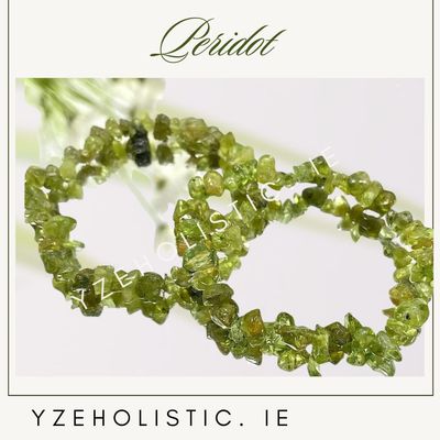 Peridote Light Green Stone Chip bracelet