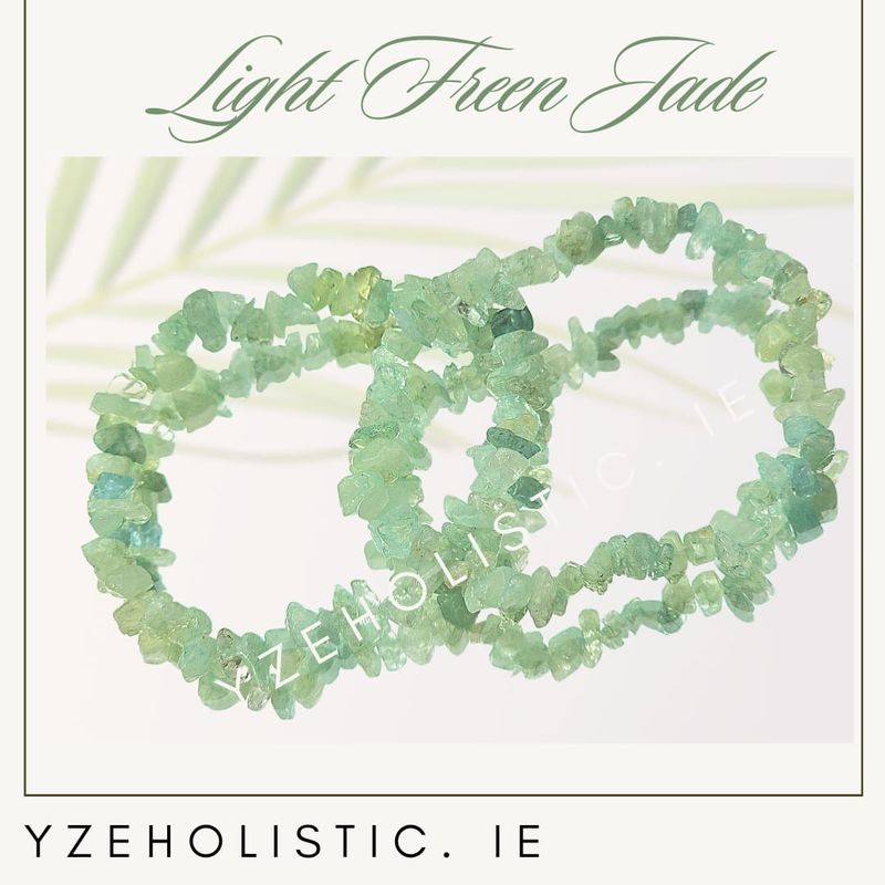Light Green Jade Chip bracelet