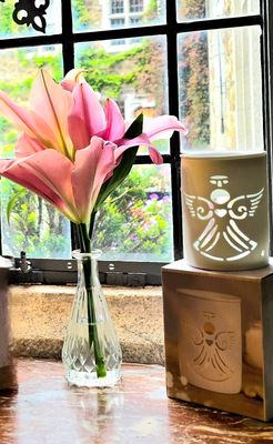 OIL WAX BURNER WHITE ANGEL CERAMIC TEA LIGHT 