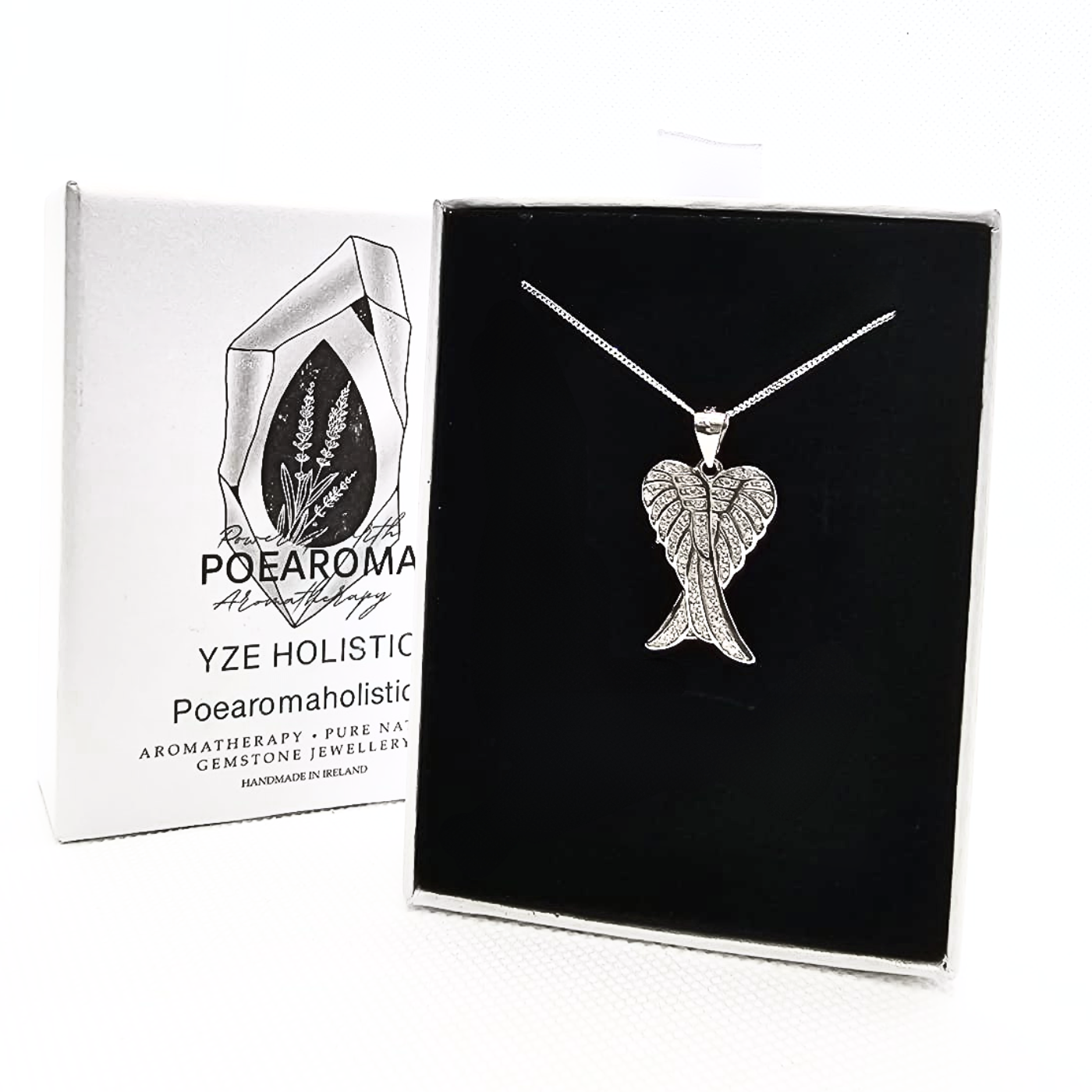 Angel Wings 925 Sterling Silver Pendant Necklace
