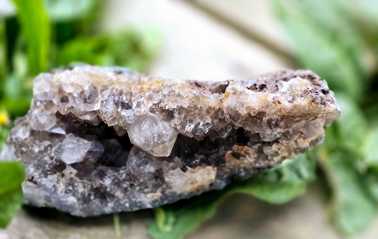 Smoky Quartz Druzy Natural Stone Druzy Crystal Cluster Specimen Large 