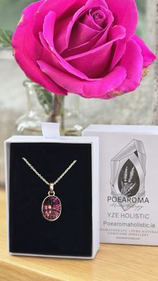 Mystic Aurora Topaz Crystal Necklace Sterling Silver Pendant 