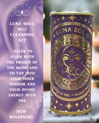 SMUDGING GIFT SET "LUNA SOL" - SELF BLESSING &amp; CLEANSING HOLISTIC INCENSE JEWELLERY CRYSTAL ESSENTIAL OIL GIFT
