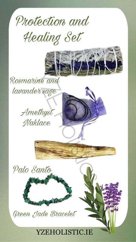 SMUDGING SET &quot;PROTECTION AND HEALING&quot; - SELF MIND &amp; GROUNDING 