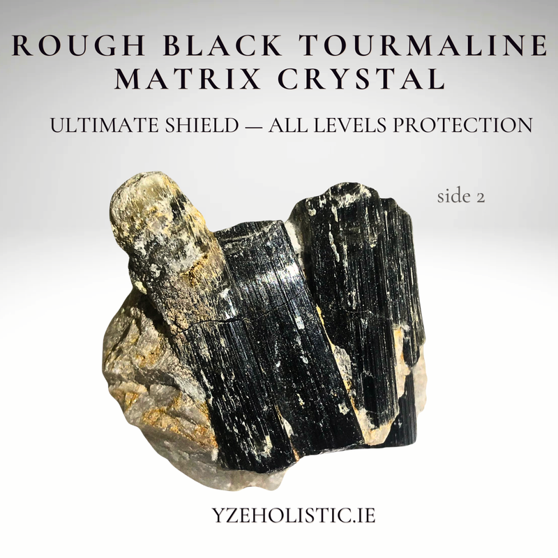 Tourmaline Black Rough Matrix Natural Crystal All Level Protection