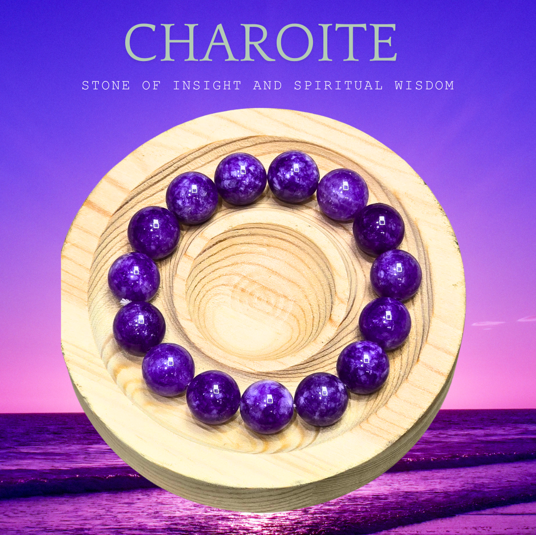 Charoite Crystal Bracelet 10-12mm