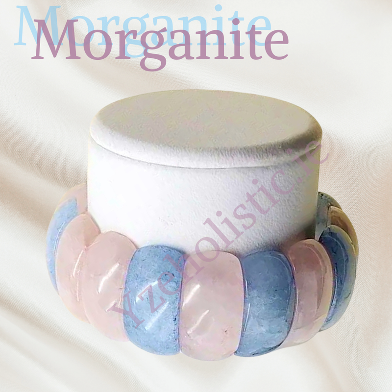 Morganite Crystal Bracelet ±20mm