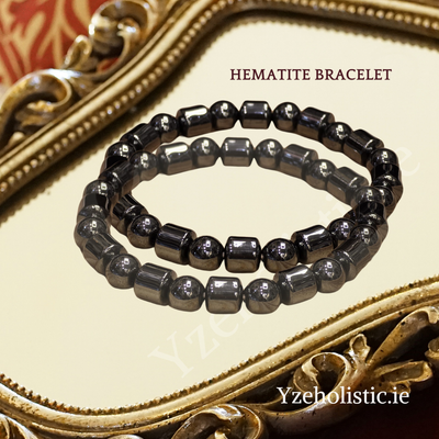 Hematite Natural Stone Bracelet Elastic ±8mm