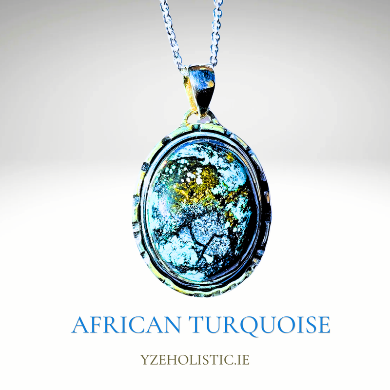 Turquoise Pendant Necklace 925 Sterling Silver