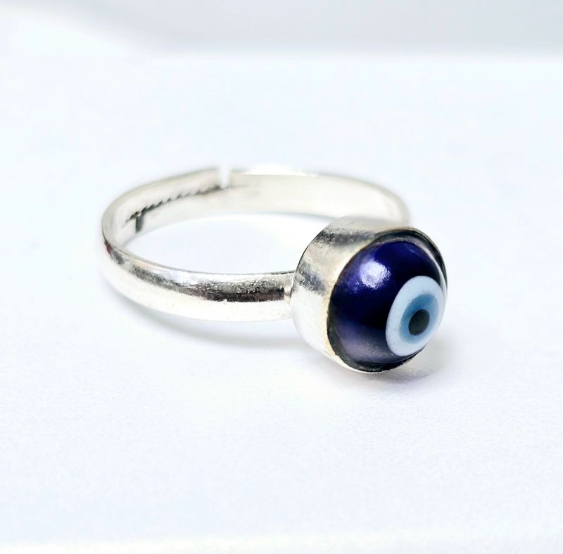 Evil Eye Silver Ring 
