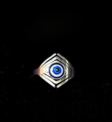 Evil Eye Silver Ring 