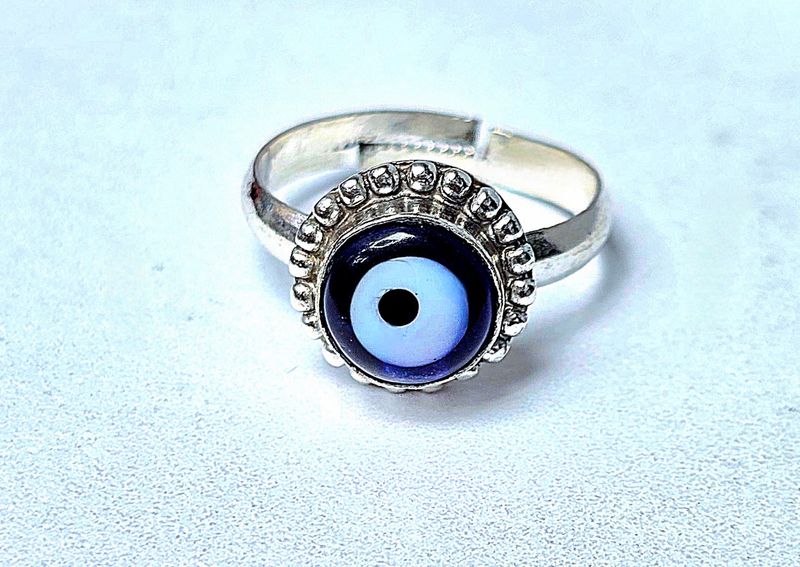 Evil Eye Silver Ring 