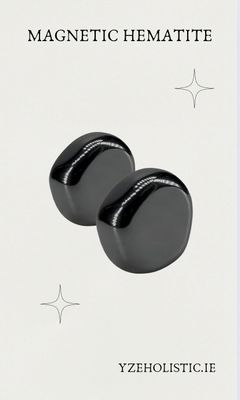 Magnetic Hematite Gemstones Quartz ×2 pcs 