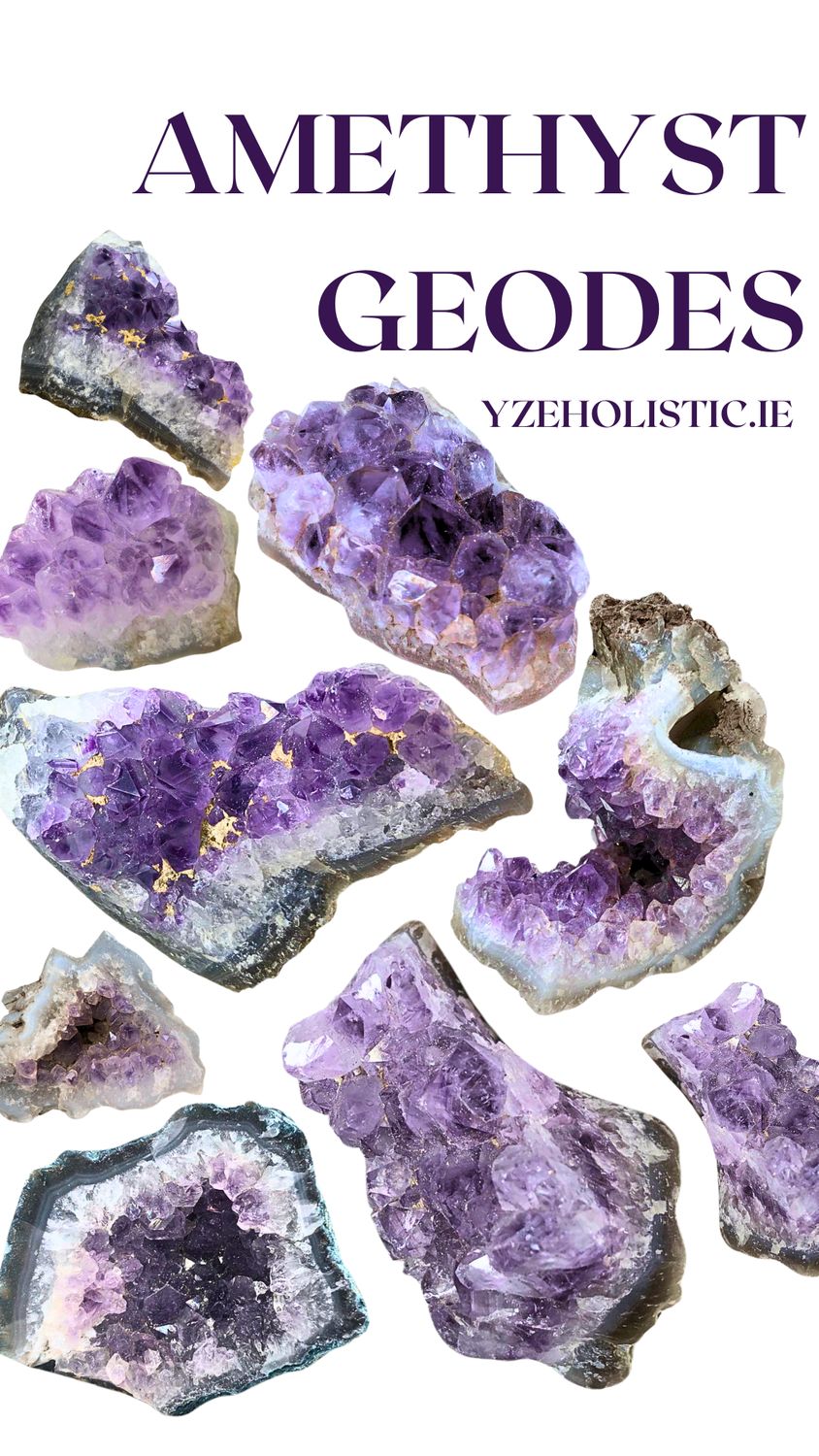 Amethyst Druze Geode Crystal Cluster