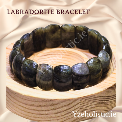 Labradorite Natural Stone Bracelet ±12mm AAA Grade